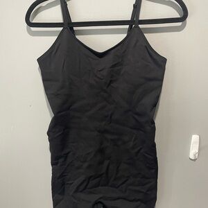 Black Spaghetti Strap Bodysuit